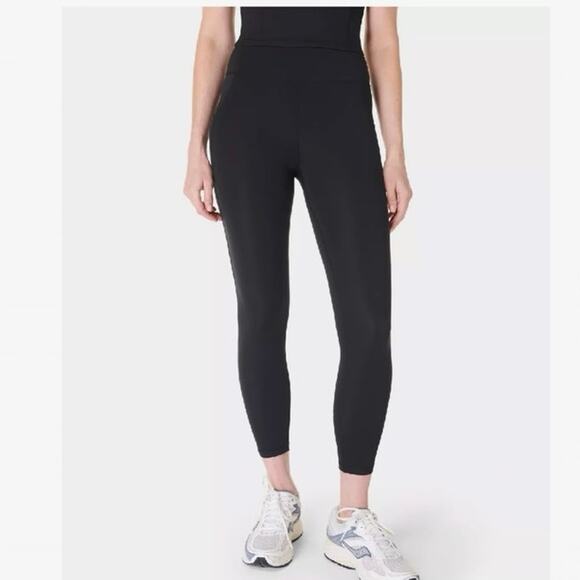 Sweaty Betty All Day Black 7/8 Length Leggings Size 0-2 - Picture 1 of 6